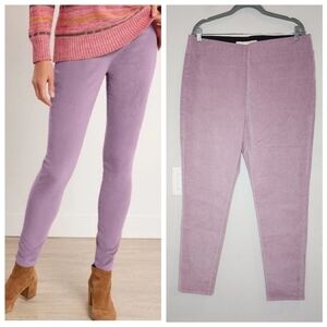 Soft Surroundings Pull On Corduroy Skinny Pants highrise Size large
